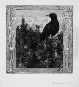 Die Amsel by Heinrich Vogeler