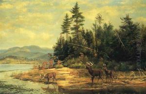 View on Long Lake by Arthur Fitzwilliam Tait