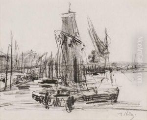 Bateaux A Quai by Antoine Vollon