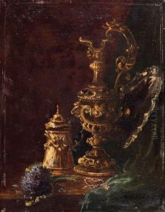 Nature Morte A La Verseuse by Antoine Vollon