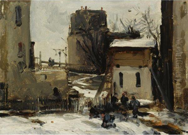 Village In Winter - view 1