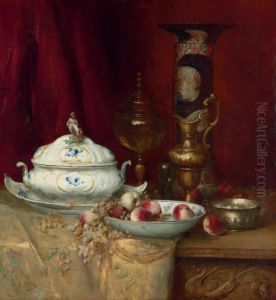Still Life With Elegant Objects by Antoine Vollon
