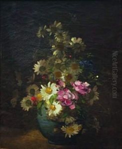 Vase De Fleurs by Antoine Vollon