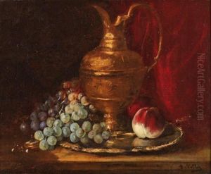 Nature Morte Aux Fruits Et Aiguiere by Antoine Vollon