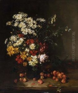 Stilllife With Daisies And Roses.