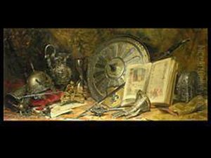 Grosses Stillleben Mit Kunst-
Und Sammlungsgegenstanden by Antoine Vollon