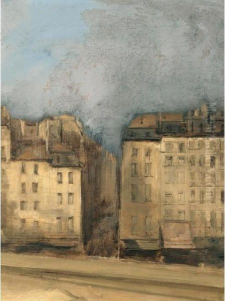 Les Quais A Paris [ ; Banks Of 
The Seine, Paris ; Oil On Canvas ; Signed Lower Right A.vollon; 
Authenticated On The Reverse By A. Decamps, The Artist's Son-in-law.] - view 1