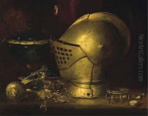 Nature Morte Au Heaume by Antoine Vollon