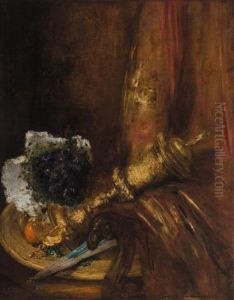 Nature Morte A La Coupe D'or by Antoine Vollon