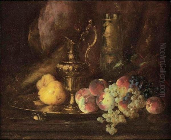 Still Life With Peaches, Grapes And Pitcher - view 1