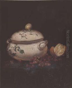 Nature Morte A La Soupiere. by Antoine Vollon