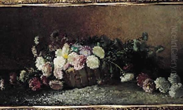 Huile Sur Toile Signee En Bas A Gauche (restaurations). - view 1