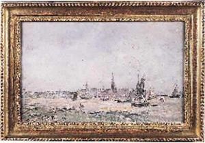 Le Port D'anvers by Antoine Vollon
