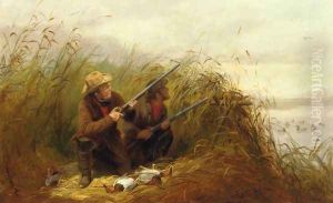 Duck Shooting with Decoys by Arthur Fitzwilliam Tait