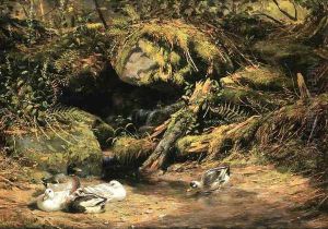 Ducks at the Spring Head by Arthur Fitzwilliam Tait