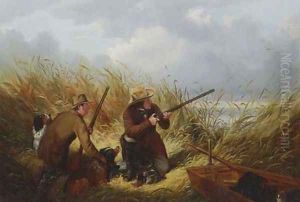 Duck Shooting Over Decoys by Arthur Fitzwilliam Tait