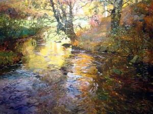 At Quimperle by Fritz Thaulow