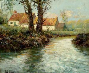 House By The Water's Edge by Fritz Thaulow