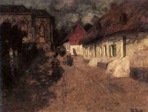 Midnight Mass by Fritz Thaulow