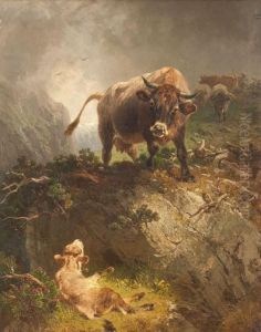 Mutterkuh Findet Ihr Abgesturztes Kalb