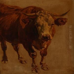 A Bull by Friedrich Johann Voltz