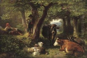 Das Standchen Im Wald: A Woodland Serenade by Friedrich Johann Voltz