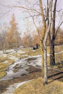 winter by Fritz Thaulow