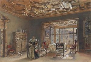 The Maximilian Room In Rozmberk Castle On The Vltava