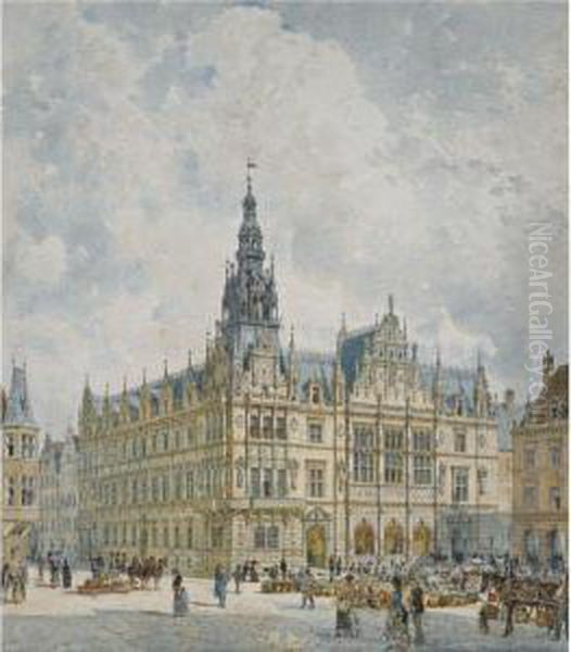 Rathausgebaude Im Renaissancestil (renaissance Style Townhall) - view 1