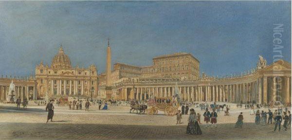 Der Petersplatz In Rom (st Peter's Square, Rome) - view 1