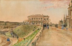 Das Paradeisgartl In Wien by Rudolf Ritter von Alt