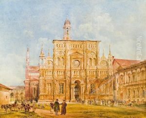 Certosa Di Pavia (kartause Von Pavia) by Rudolf Ritter von Alt