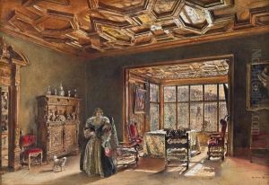 Schloss Rosenberg Des Grafen Buquoy-longueval by Rudolf Ritter von Alt