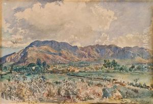 Blick Auf Palermo (gesamtansicht Von Osten) by Rudolf Ritter von Alt
