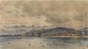 A View Of Asawmill At Lake Lucerne