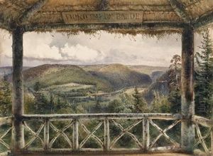 Blick Von Derdorotheenbaude Auf Die Hugel Und Walder Bei Schlos Gratz by Rudolf Ritter von Alt