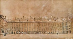 Der Innere Burgplatz In Wien by Rudolf Ritter von Alt