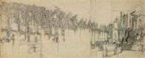 Das Chorgestuhl Von St.stephan by Rudolf Ritter von Alt