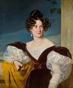 Portrat Frau Amalie Klein Geb. Von Henikstein by Friedrich Ritter von Amerling