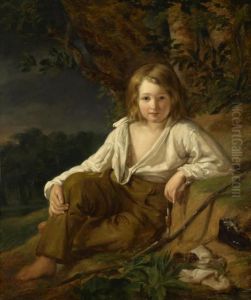 19th Century Copy The Fisher Boy by Friedrich Ritter von Amerling