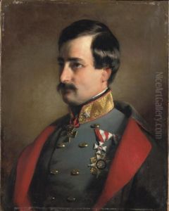 Portrait Of Count Alexander Von
Mensdorff-pouilly, Prince Von Dietrichstein Zu Nicolsburg by Friedrich Ritter von Amerling