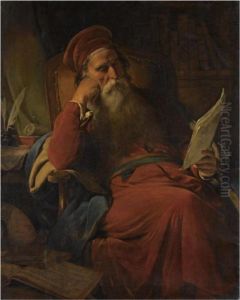 Gelehrter In Seiner Studierstube (scholar In His Study) by Friedrich Ritter von Amerling