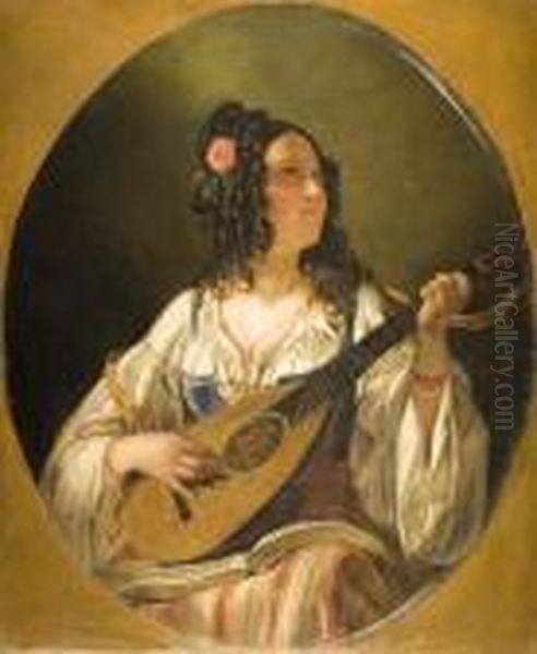 Suonatrice Di Mandolino - view 1