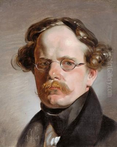 Portrait Des Kupferstechers Franz Xaver Stober - view 1