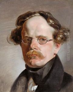 Portrait Des Kupferstechers Franz Xaver Stober