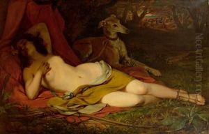 Ruhende Diana by Friedrich Ritter von Amerling