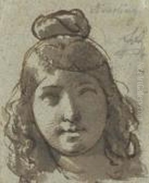 Kopfstudie Einer Jungen Dame. - view 1