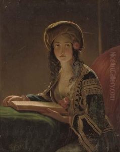 Odalisque by Friedrich Ritter von Amerling