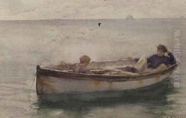 Two Boys in a Rowing Boat - view 1