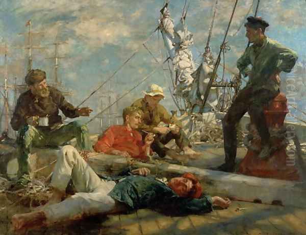 The Midday Rest Sailors Yarning, 1906 - view 1